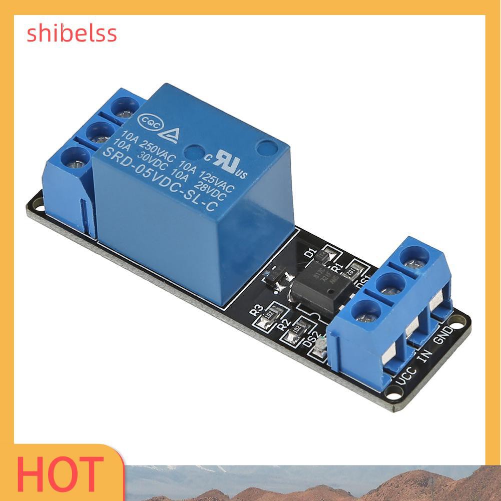 （ʚshibelss）5V 1 Channel Relay Module Board Low Level Trigger w/Optocoupler Isolation