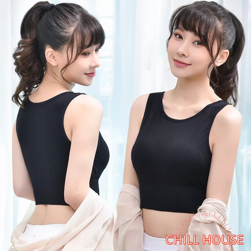 ÁO BRA CROPTOP 3 LỖ COTTON MỀM MẠI 3 MÀU THỜI TRANG B601 - CHILL HOUSE