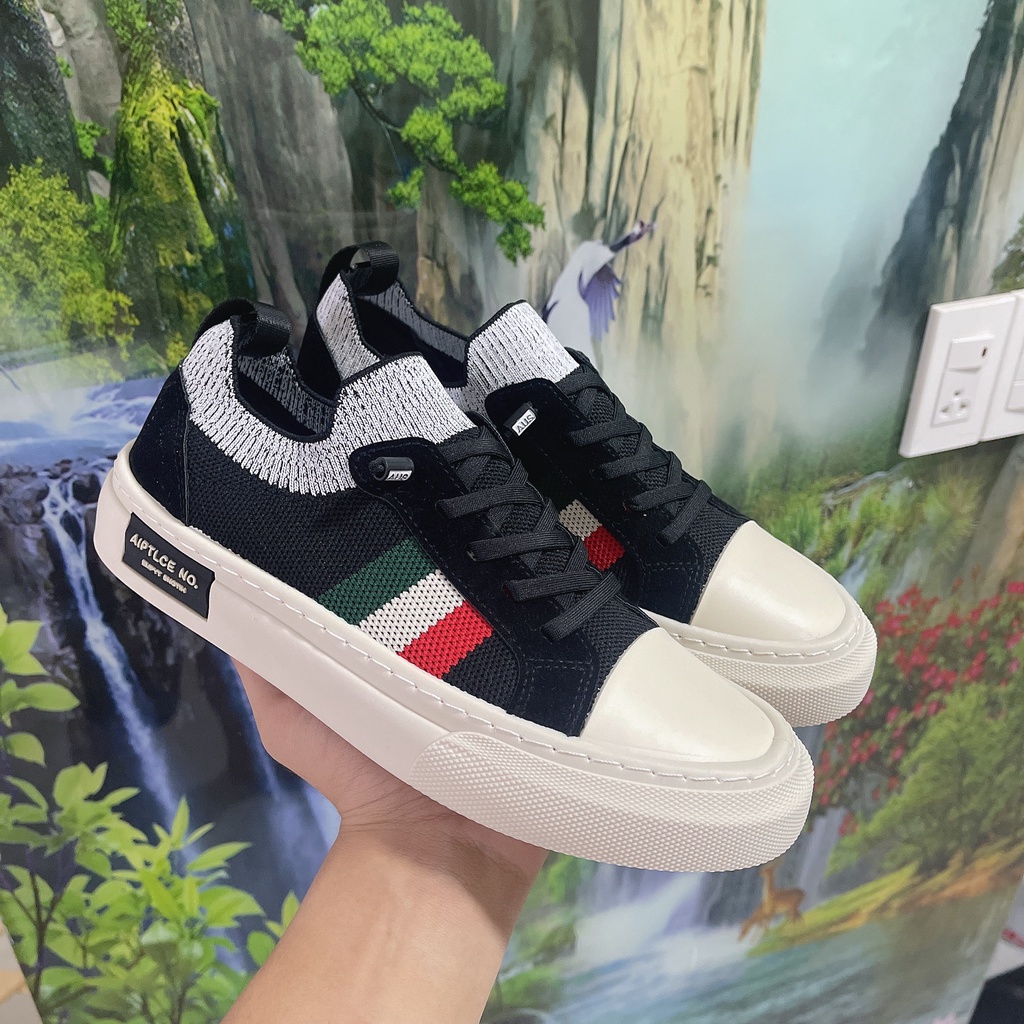 Giày nam, giày thể thao nam vải sợi thể thao thoáng khí hai màu C80