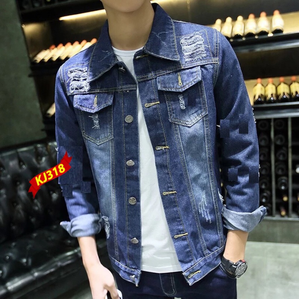HCMFREESHIP 99K️⚡ Hot Sale Áo Khoác Jeans Nam AKJNA02️⚡-&lt;Xuna-Fashion&gt;