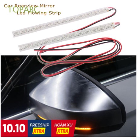 Cặp đèn LED 12V dán xi nhan gương kính chiếu hậu xe hơi ô tô thiết kế chống nước cho Toyota Vios Innova Hyundai Accent