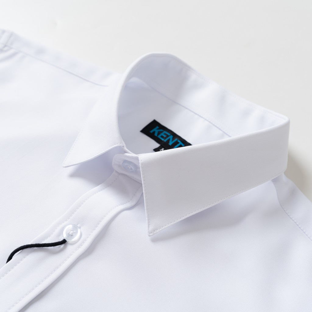 Áo Sơ Mi Nam Tay Ngắn Trắng KENTA vải lụa SMN0079