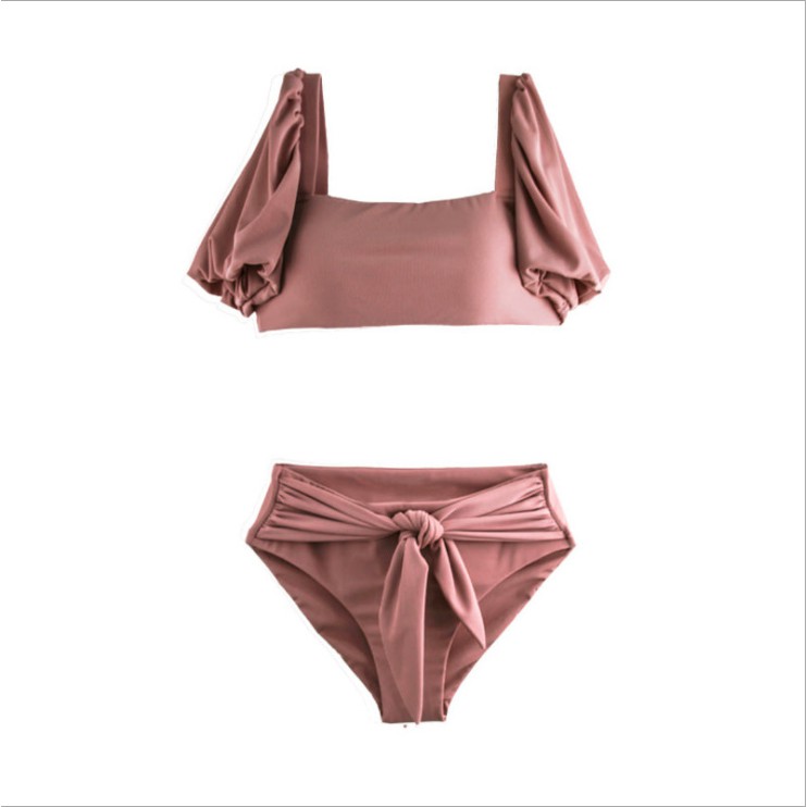 Đồ bơi 2 mảnh đi biển - Bikini tay bèo cạp thấp gợi cảm cho các quý cô M05 | BigBuy360 - bigbuy360.vn
