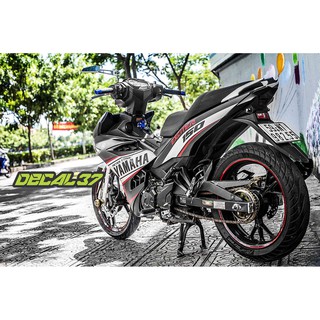 Tem Trùm Exciter 150 Yamaha Racing Đỏ đen