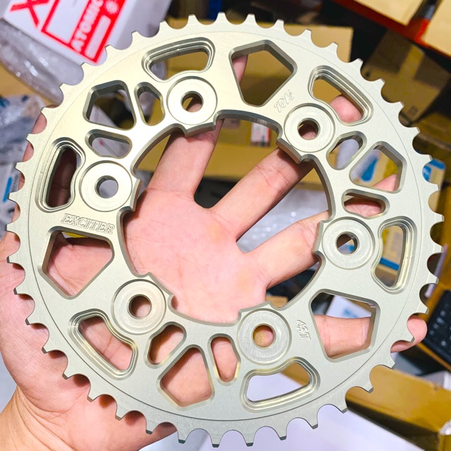 Yamaha Exciter 150 Dĩa Nhôm 7075 CNC Cao Cấp Size 42T 43T Siêu Nhẹ - Siêu Bền