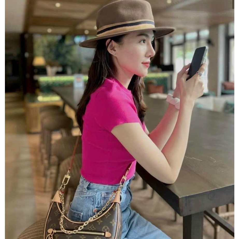Áo thun nữ Combo 3 áo phông nữ cổ tròn cộc tay chất zip loại đẹp hàng L1