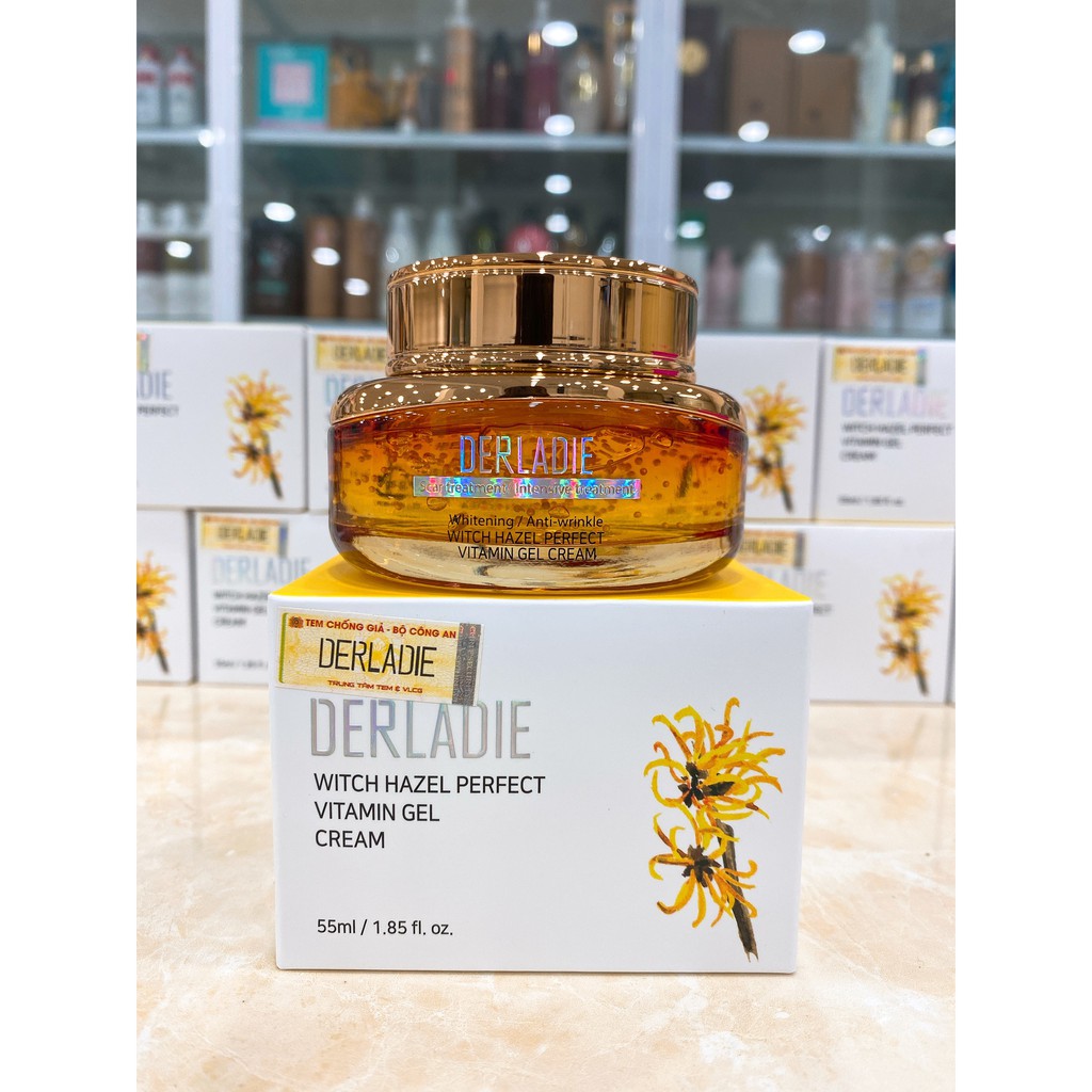 Kem dưỡng da Derladie Witch Hazel Perfect Vitamin Gel Cream Giảm Mụn Thâm, Mờ Sẹo Sáng Da 55ml