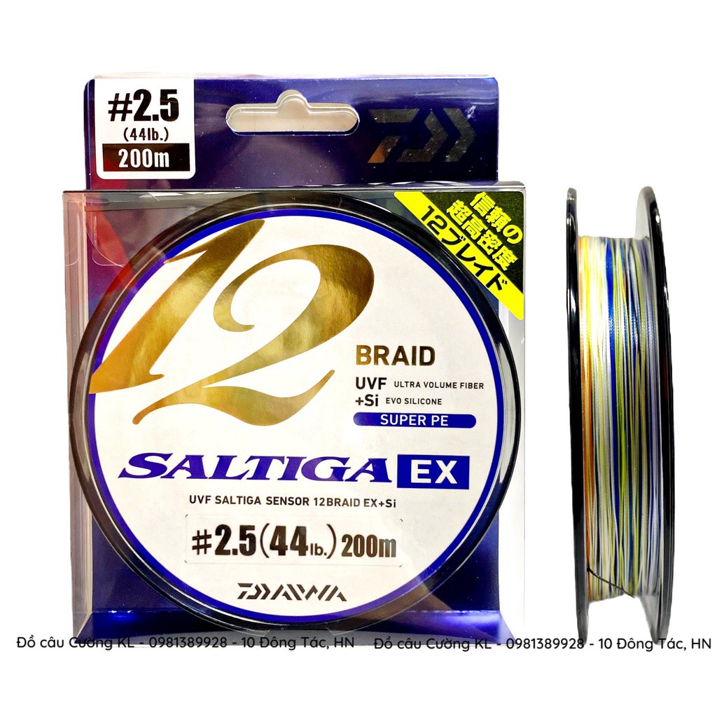Dù Câu Cá Saltiga EX Sensor 12 sợi EX+Si ( 5 màu )