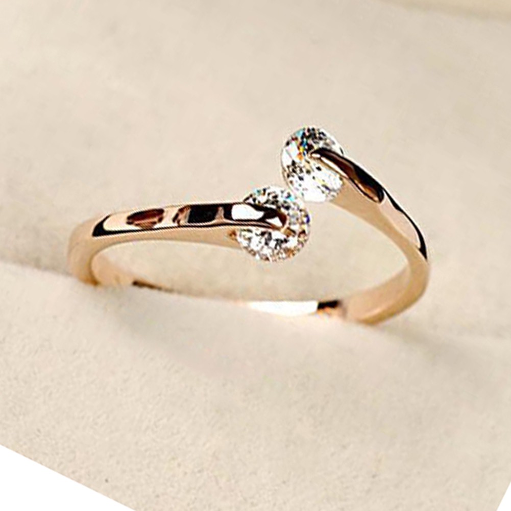 Nhẫn Thời Trang Dạng Mở Đính Đá Nhân Tạo Đẹp Mắt