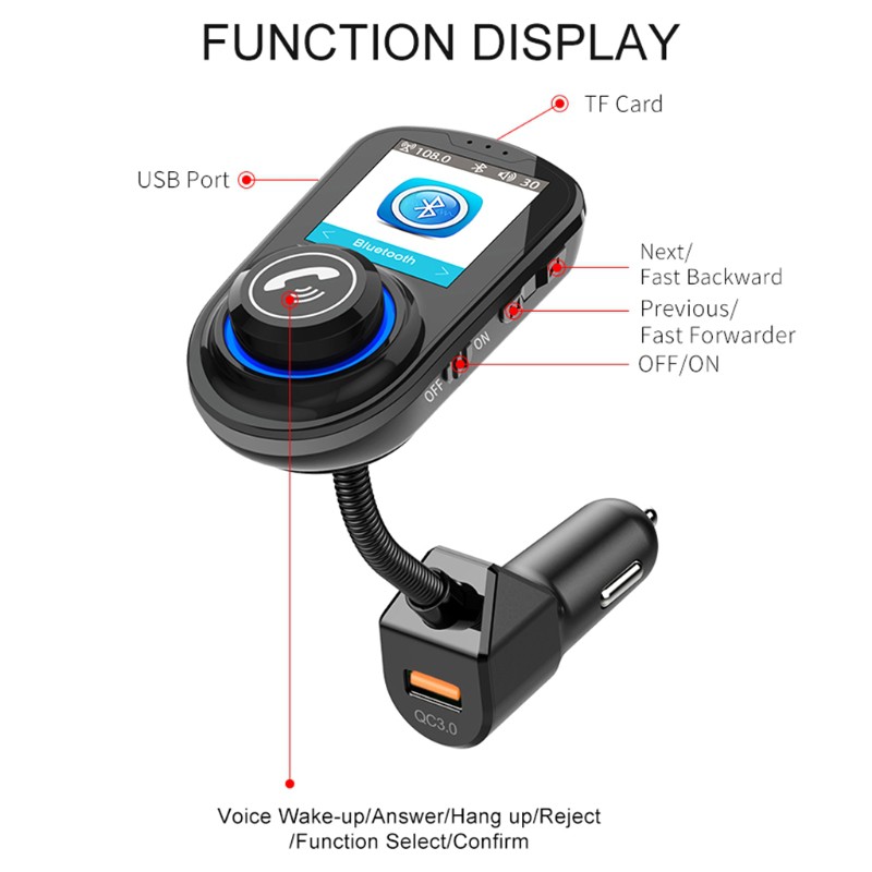 Máy Mp3 Kết Nối Bluetooth 5.0 Cho Xe Hơi