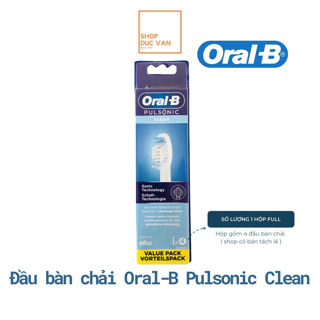 Đầu Bàn Chải Thay Thế Pulsonic Clean Đầu Lông Mềm Dành Cho Trẻ Em và Người Có Chân Răng Nhạy Cảm