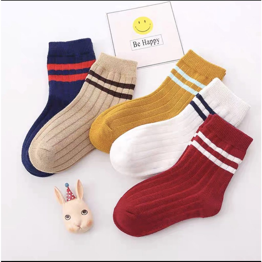 [ SIÊU RẺ ] COMBO 5 ĐÔI TẤT/VỚ TRẺ EM 6-12T COTTON MỀM MỊN MÀU SẮC ĐA DẠNG