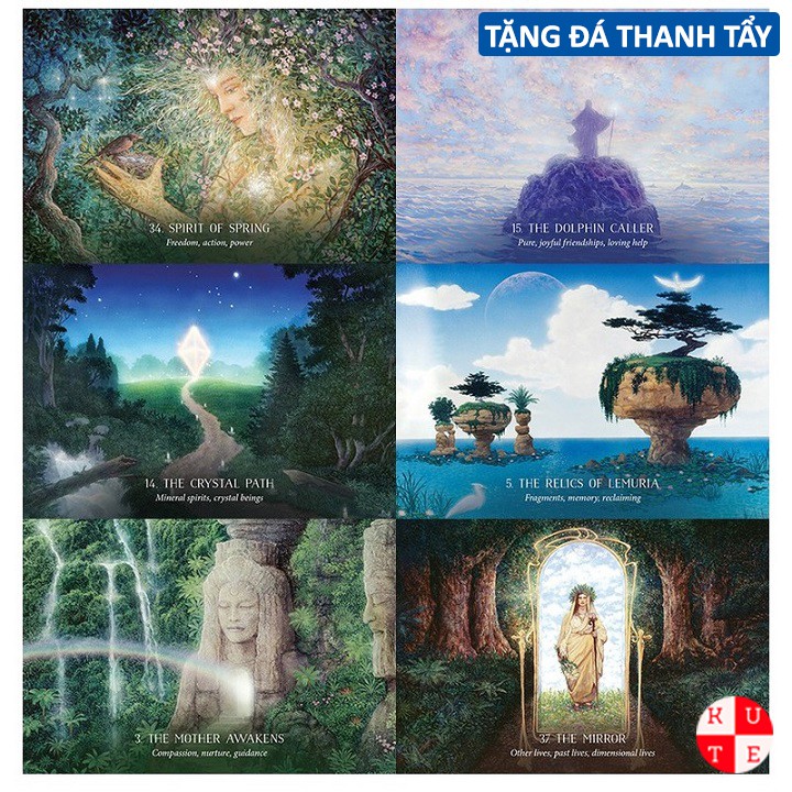 Bài Oracle Of The Hidden Word 44 Lá Bài Tặng File Tiếng Anh Và Đá Thanh Tẩy B33