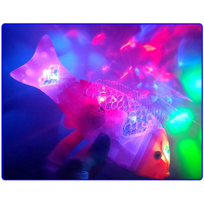 Cá Đồ Chơi Có Nhạc Và Đèn LED Chiếu Sáng Dành Cho Trẻ Em Lễ Hội Rave Ra