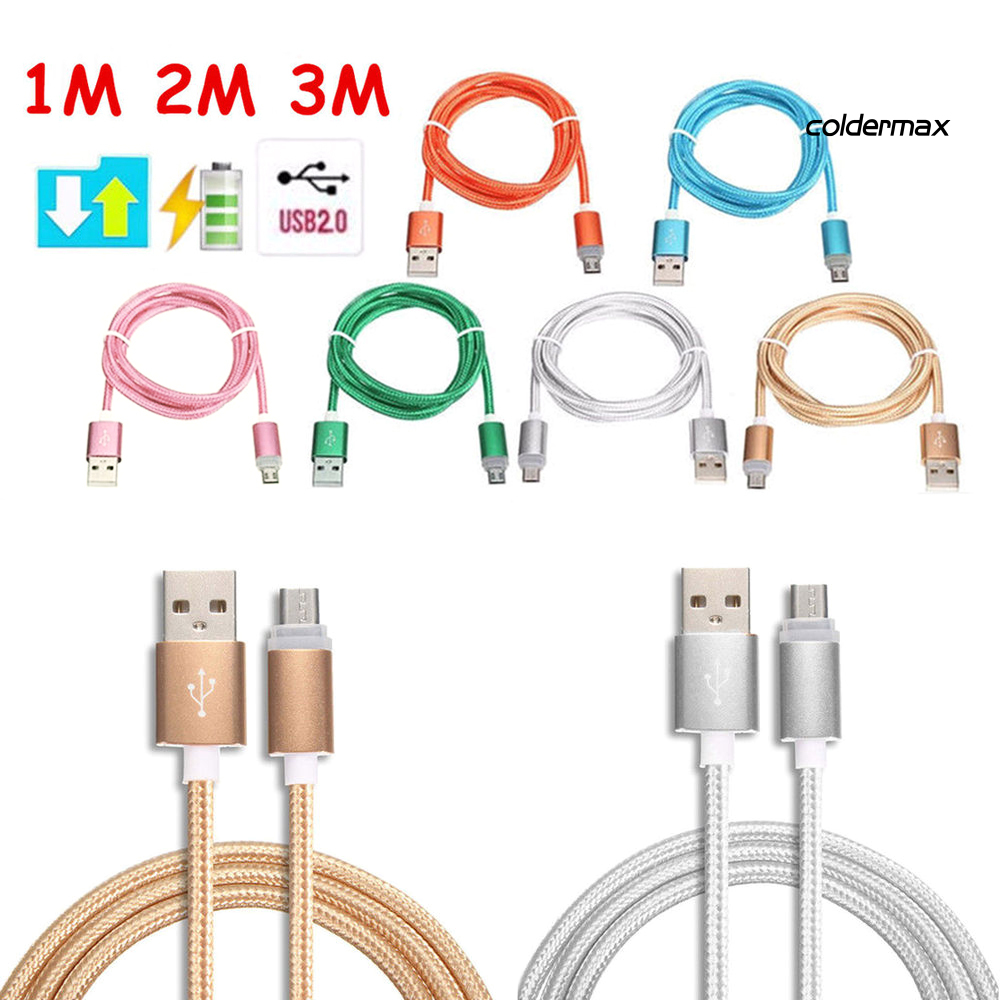 Dây Cáp Sạc 1 / 2 / 3m Micro Usb Chất Lượng Cao Samsung Android