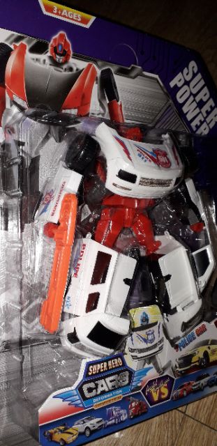 Lắp ráp 1 mô hình Super Robot biến thành xe 911 mã số 391_4 bằng nhựa rất đẹp