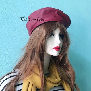 Mũ nồi beret da sang chảnh