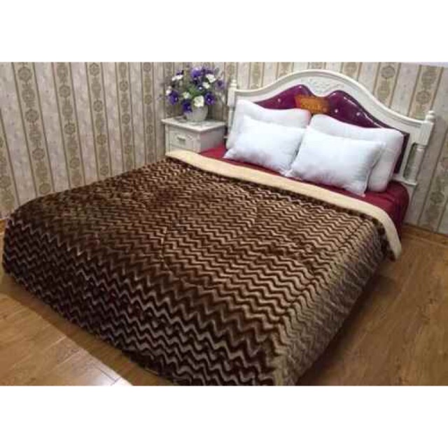 Chăn lông cừa vân HM by Uk