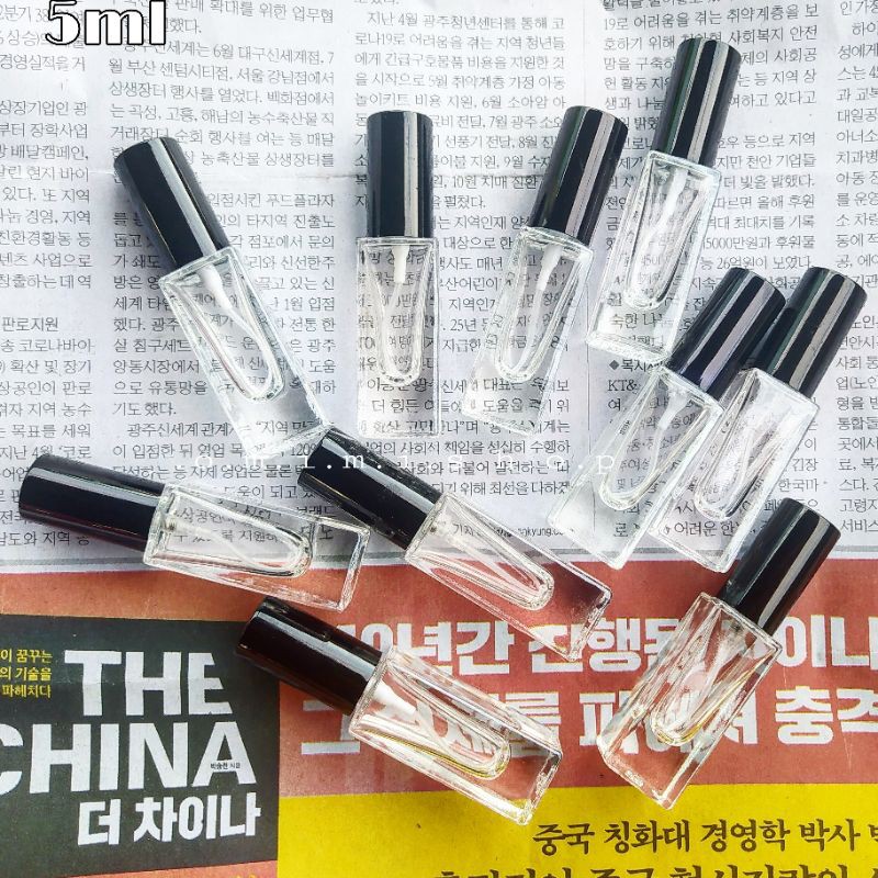 Vỏ chai chiết mini, chai chiết thủy tinh dung tích 5ml MẪU 68-5ML