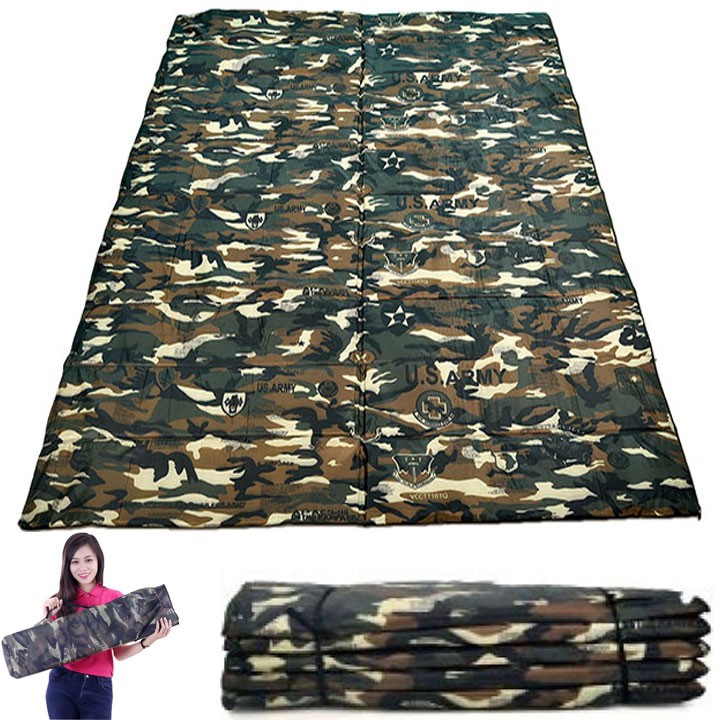 Đệm nệm gấp văn phòng 2 người nằm ngủ trưa - cắm trại
