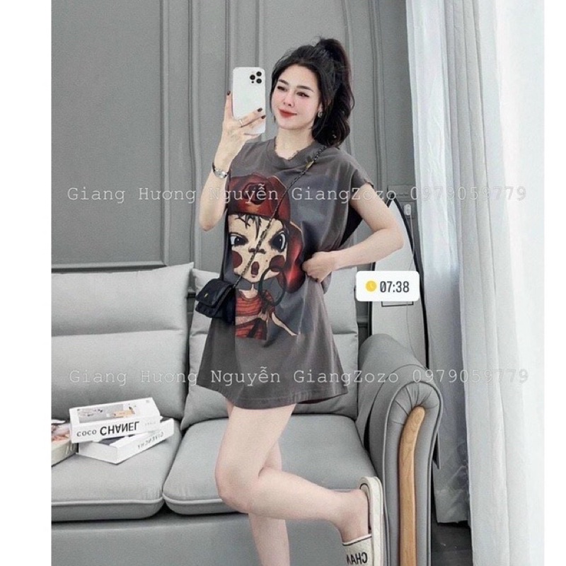 Áo Thun Nam Nữ Form Rộng , Áo Phông Unisex Freesize 40kg_70kg chất Cotton không xù hàng Quảng Châu