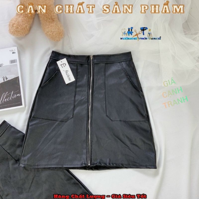 Chân Váy Nữ Da Có Quần Trong Phối Dây Kéo Siêu Xinh - Hàng Có Sẵn | BigBuy360 - bigbuy360.vn