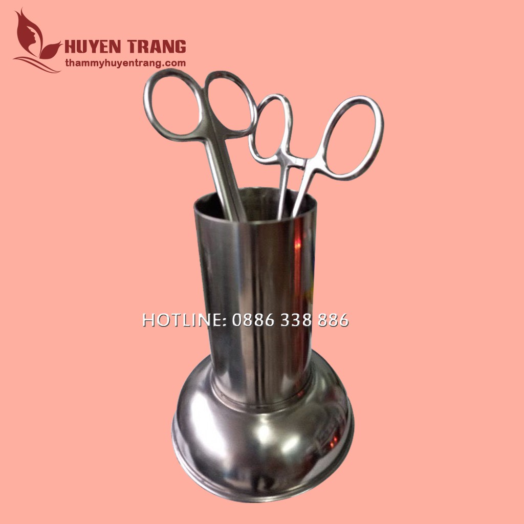 Trụ Cắm Panh Y Tế, Ống Inox Đựng Kéo Cắt Chỉ, Dụng Cụ Y Tế, Dụng Cụ Spa - Thiết Bị Y Tế Huyền Trang