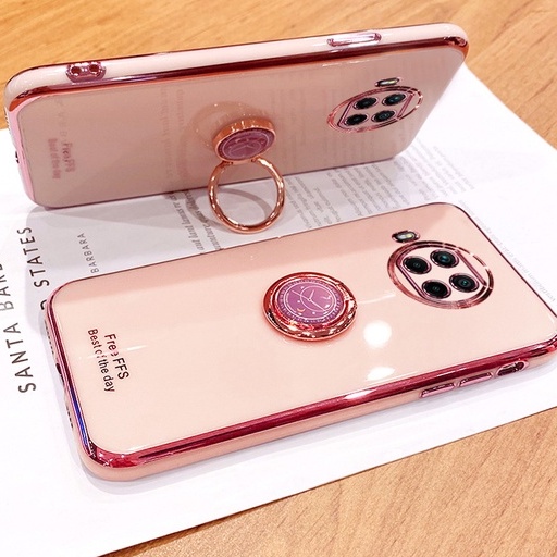 Ốp điện thoại phối kim tuyến có giá đỡ vòng nhẫn từ tính cho Xiaomi Redmi Note 9 5G / Redmi Note 9 Pro 5G