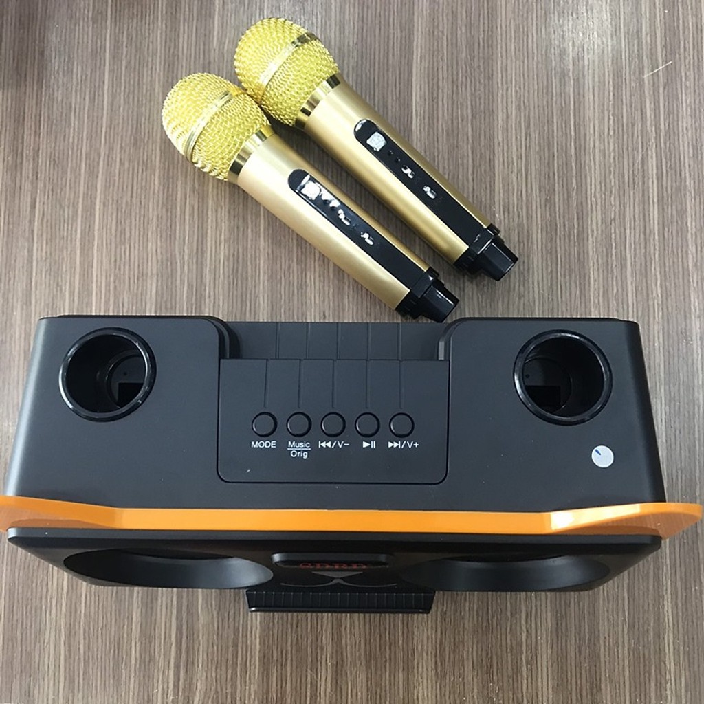 Loa Bluetoth Karaoke Mini SD-305 ⚡FREESHIP⚡Tặng Kèm 2 Mic Không Dây Chất Âm Cực Hay Công Suất Lớn . Bảo Hành 12 Tháng