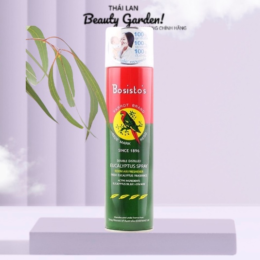 Chai xịt làm sạch khử mùi tınh dầu khuynh diệp Bosisto's Eucalyptus Spray Thái Lan