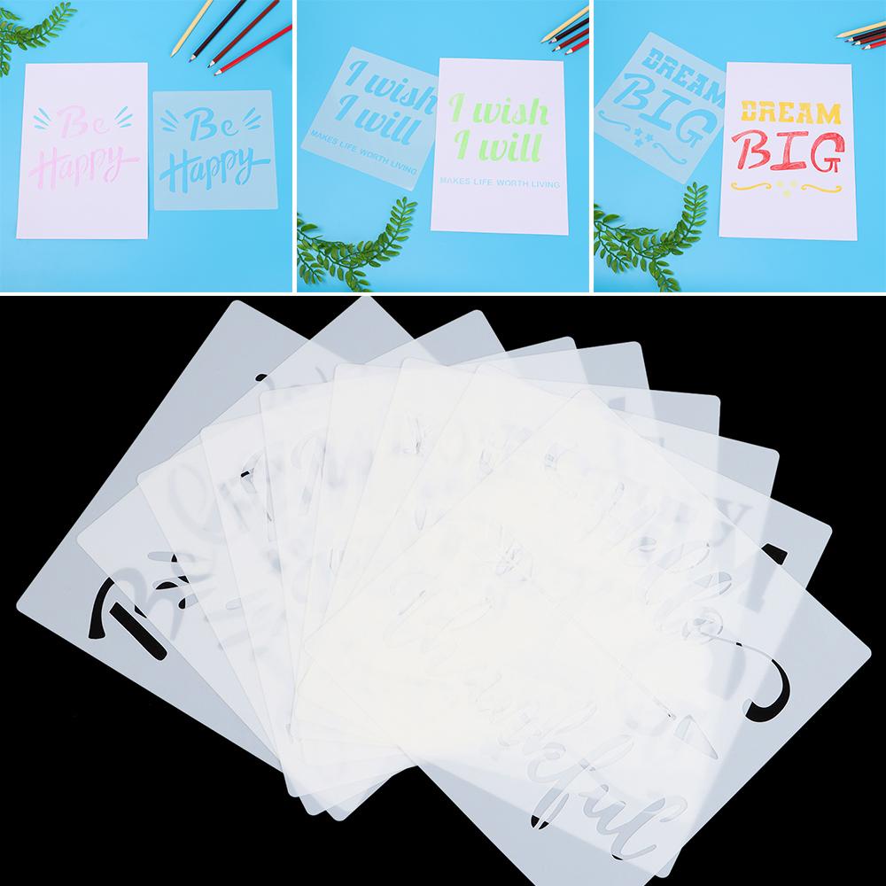 Bộ 9 Khuôn Tô Màu Vẽ Tranh Chữ Cái