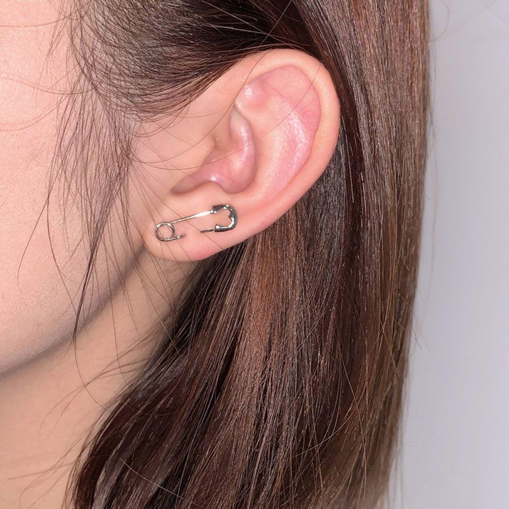 Bông Tai Hình Ghim Cài Bằng Đồng Phong Cách Gothic Hàn Quốc Cá Tính Cho Nam
