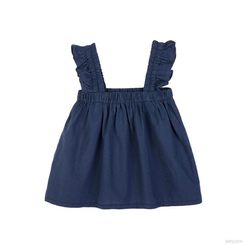 Áo Hai Dây Vải Cotton Cho Bé Gái