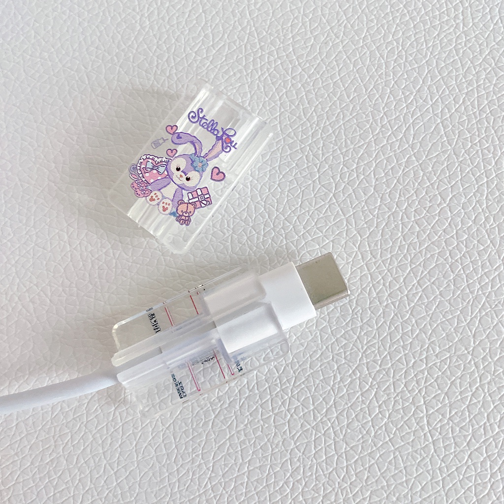 Phụ Kiện Bảo Vệ Dây Cáp Sạc USB Chống Gãy Hình Hoạt Hình Dễ Thương
