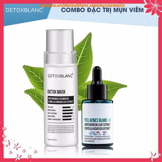 Bộ đôi loại bỏ mụn thâm Detox blanc (Detox Mask+Serum mụn mẫu H)
