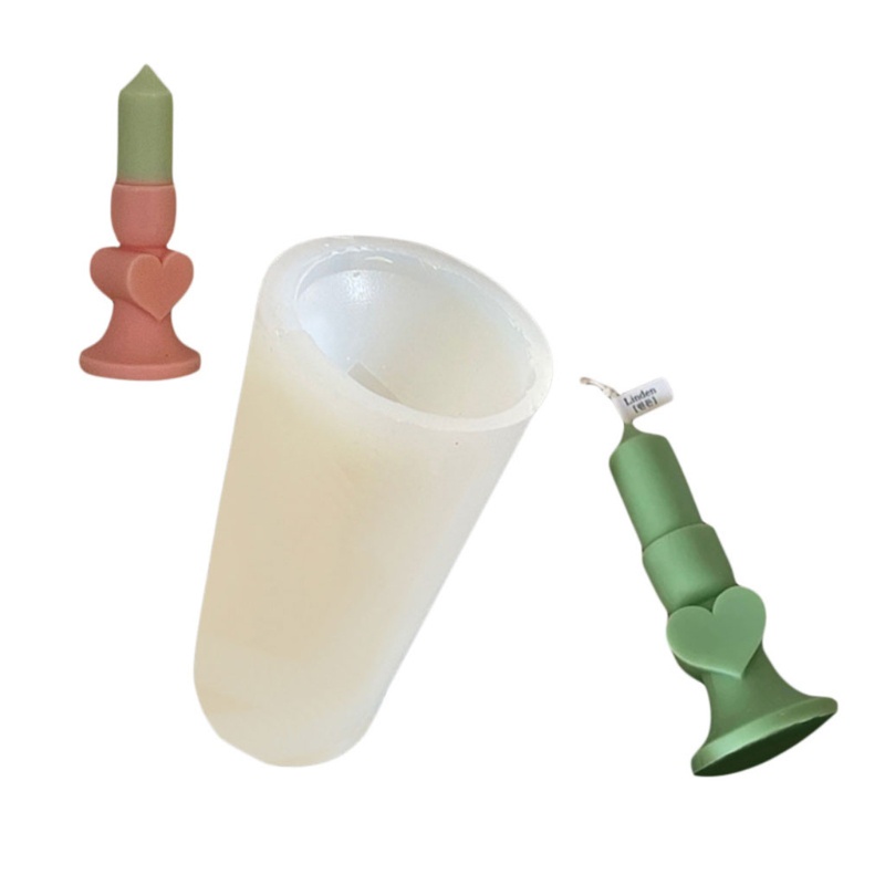 Khuôn Silicone Làm Nến Thơm Hình Trái Tim Lãng Mạn