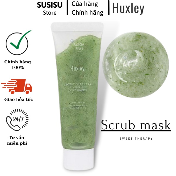 Tẩy tế bào chết HUXLEY Secret Of Sahara Scrub Mask Sweet Therapy 30g chiết xuất xương rồng