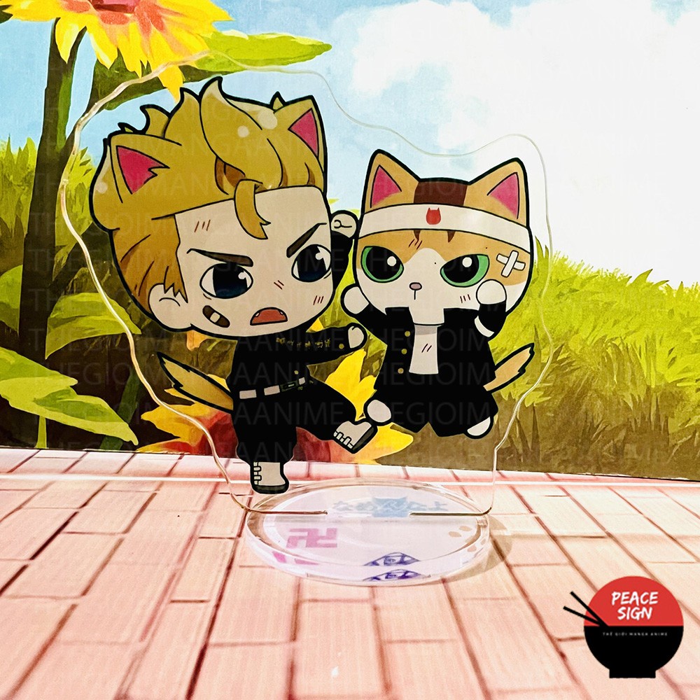 (MINI) Mô hình Standee TOKYO REVENGERS ver NEKO Tai Mèo anime tượng acrylic standee game mica chibi trang trí