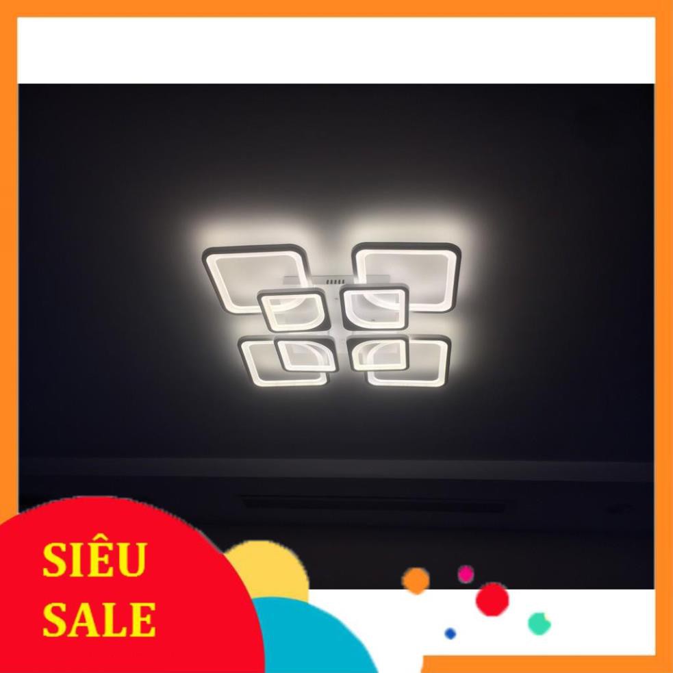 ĐÈN ốp trần, đèn led ốp trần trang trí phòng khách ô vuông có 3  chế độ sáng tăng chỉnh ánh sáng bảo hành 12 tháng