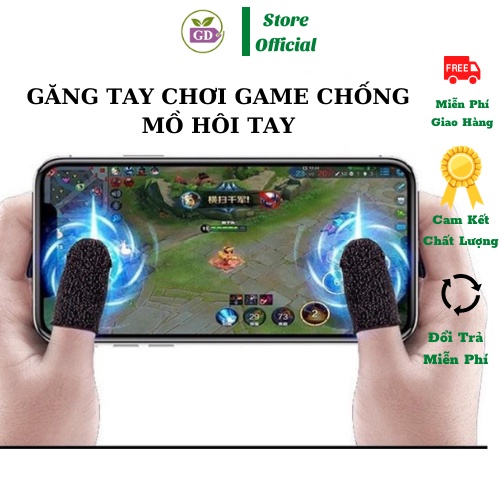 Găng tay chơi game điện thoại, sợi carbon cảm ứng nhạy cho game PUBG FF Tốc Chiến Liên Quân [ QUÀ TẶNG 1viên kẹo OREO ]