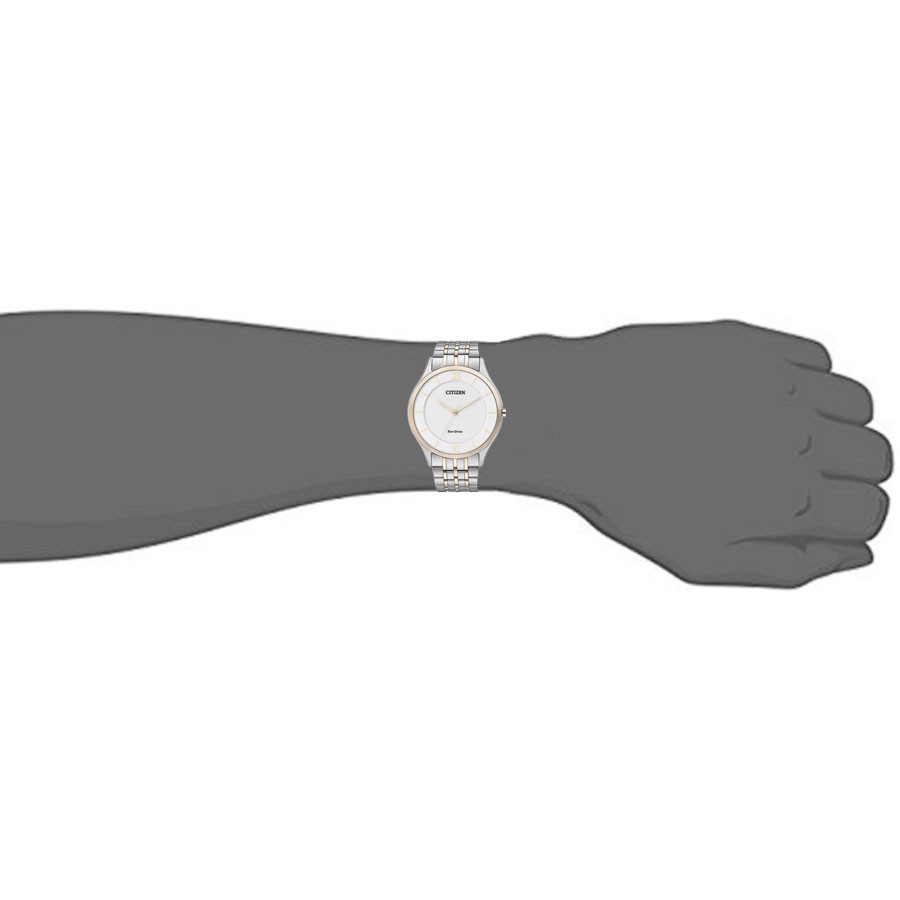 Đồng Hồ Nam Citizen Siêu Mỏng Dây Thép Không Gỉ AR0074-51A - Mặt Trắng (Sapphire)