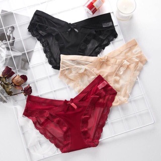 Combo 10 quần ren lưới nơ sexy