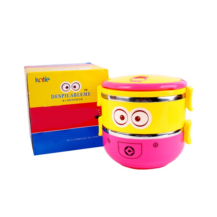 Hộp Cơm Giữ Nhiệt 2 Tầng Hình Minion