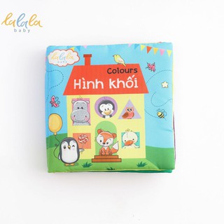 Sách Vải Hình Khối - Đồ Chơi Sạch Cánh Diều - Kích Thích Đa Giác Quan