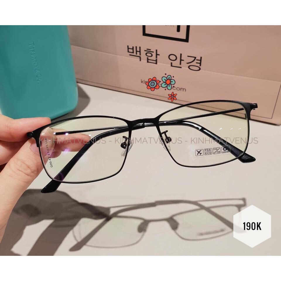 Gọng Kính Kim Loại Chống Gỉ Nam Nữ VENUS Dáng Mắt Vuông 9042 | BigBuy360 - bigbuy360.vn