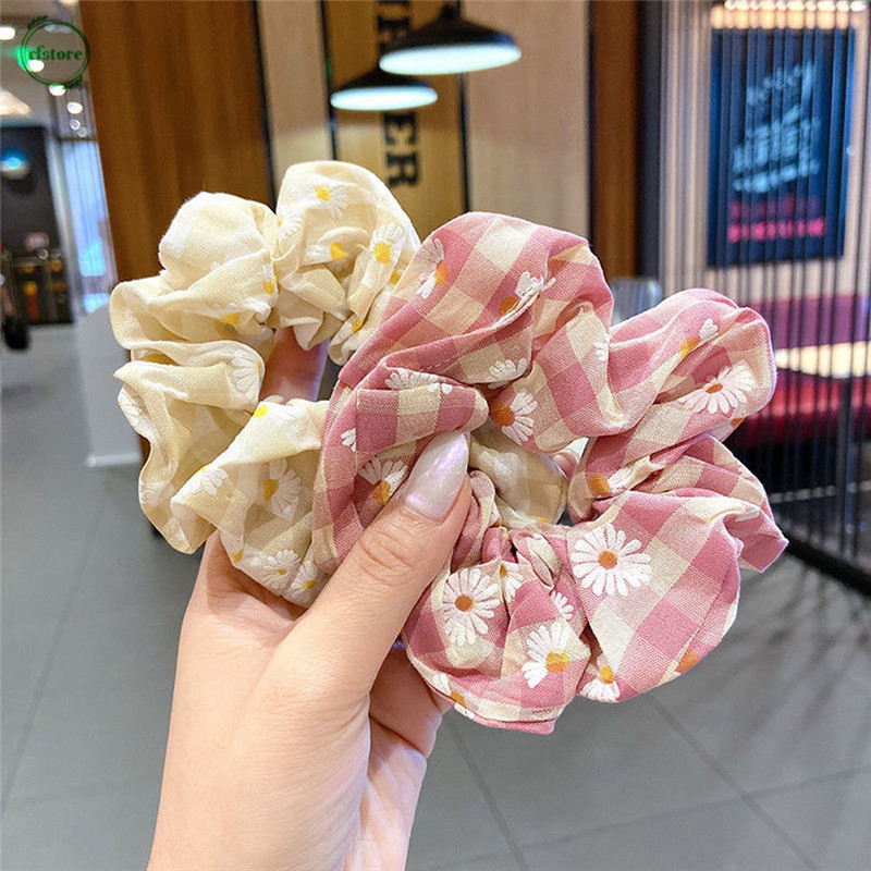 Dây Buộc Tóc Mặt Hình Hoa Cúc