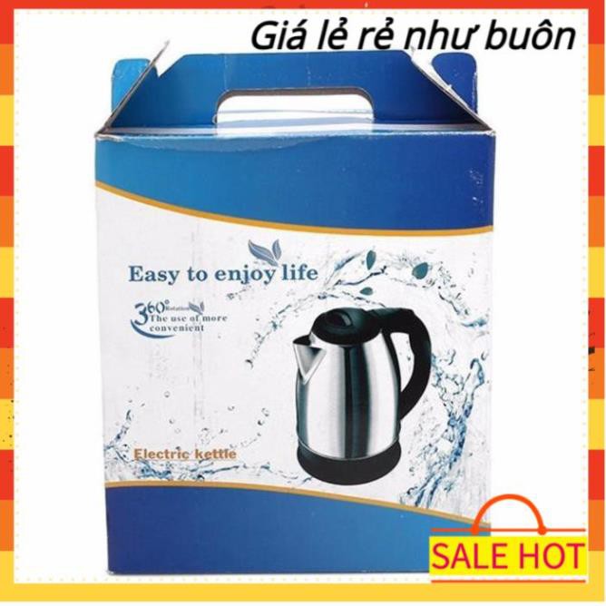 Ấm siêu tốc chất liệu inox dung tích 1.8L Electric Kettle