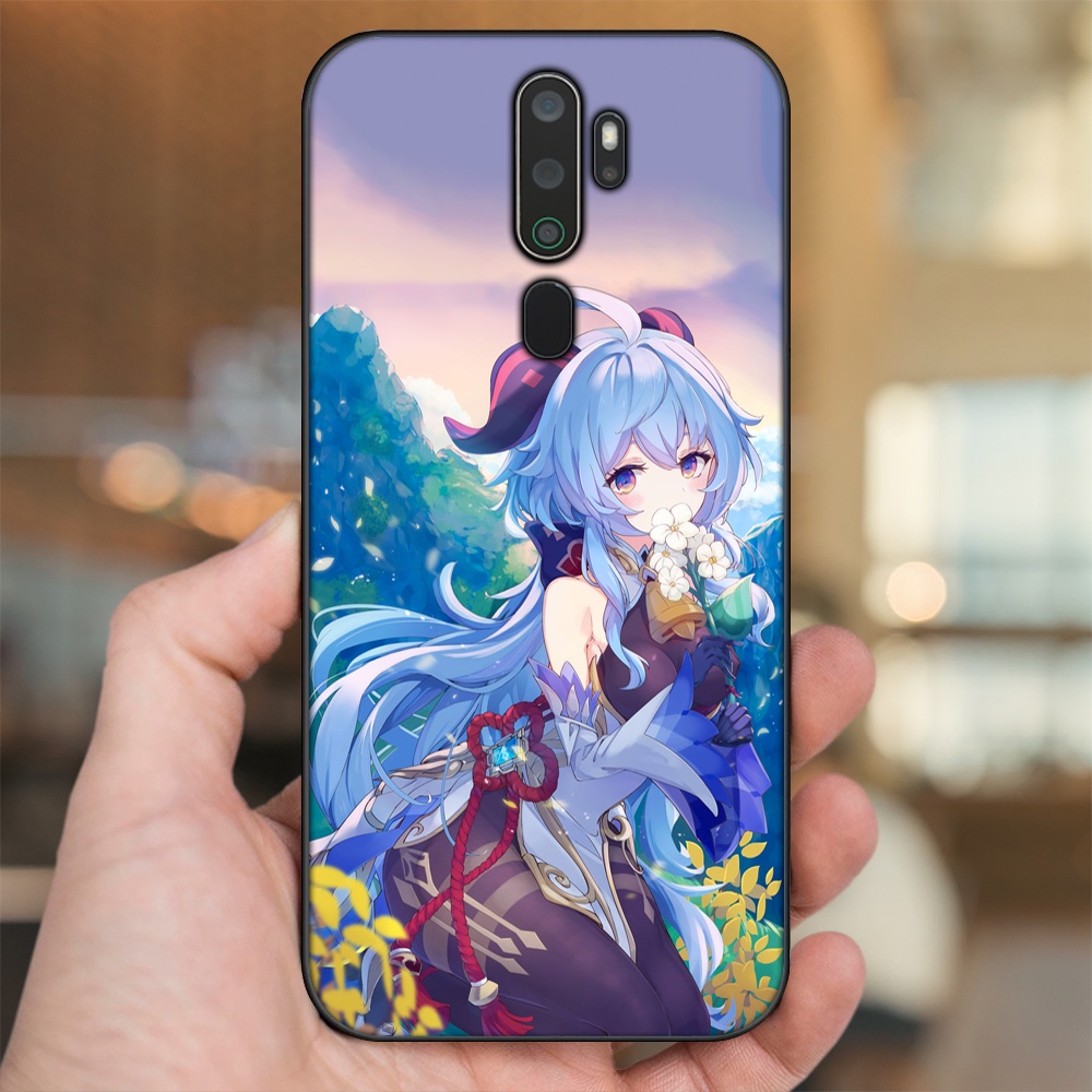 Ốp lưng Oppo A5 2020, A9 2020 viền đen in hình Ganyu Genshin Impact