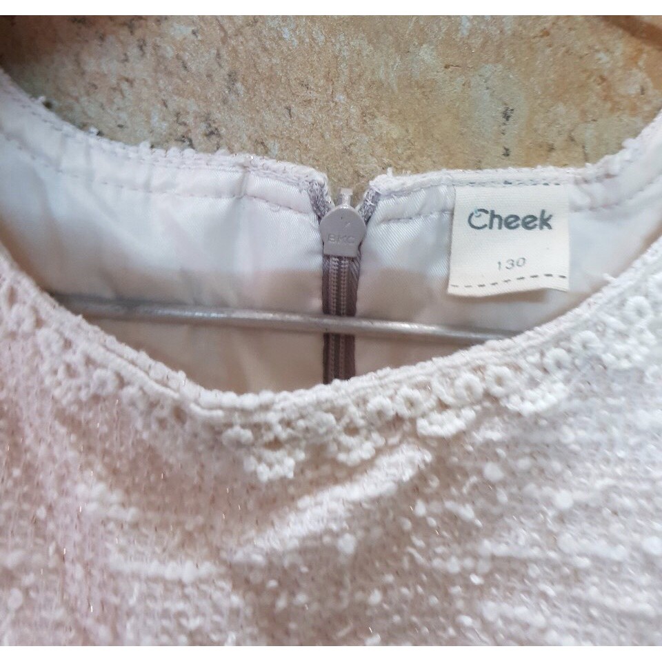 Đầm voan phối ren Cheek cho bé gái 3-8T D180