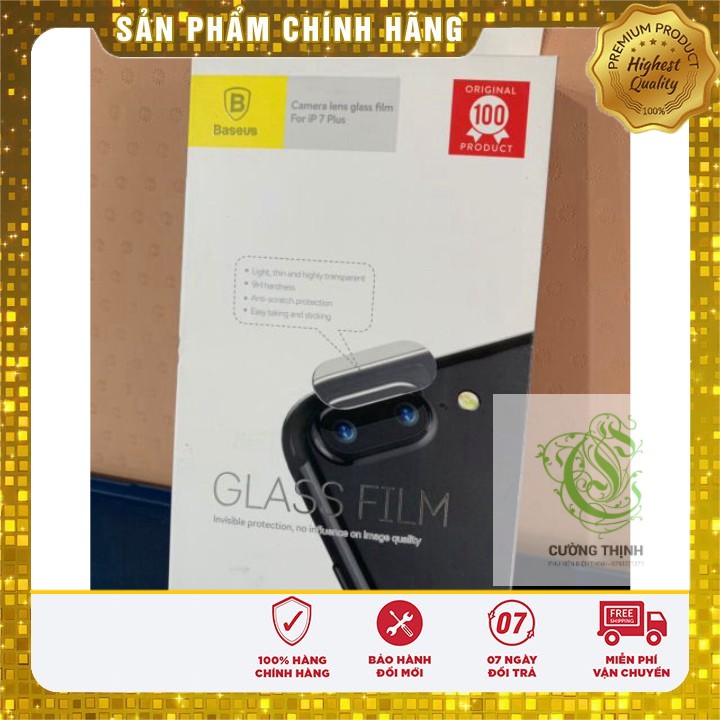[ Chính hãng ] Combo 2 miếng Dán camera kính cường lực Baseus Iphone 7 / 8 / plus / X/ XS MAX - SIỀU BỀN